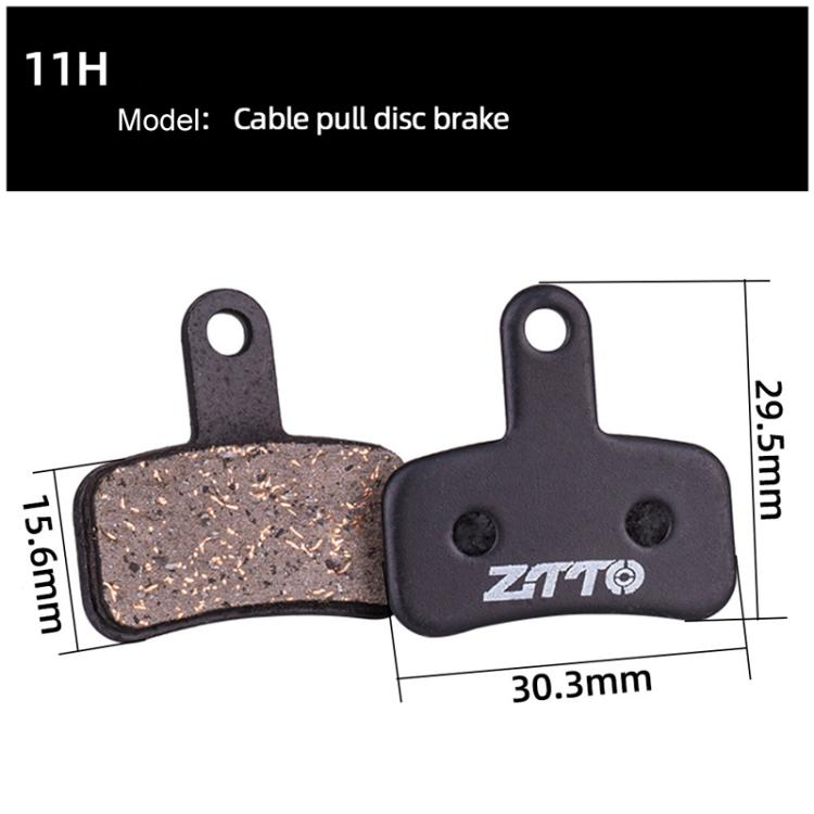 2pairs ZTTO Bicycle Disc Braking Pads Mountain Bike Semi-Metallic Resin Brake Pads, Model: MS-11H - free shipping - PMc TechLife - Order now!