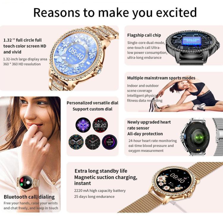 Bluetooth Calling AI Voice Assistant Life Waterproof Sports Smartwatch, Color: Black Rough Steel Strap+Black Silicone Strap - free shipping - PMC TechLife - Order now!