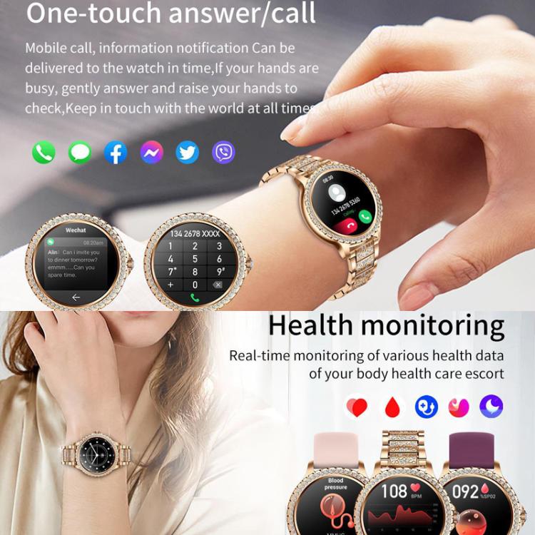 Bluetooth Calling AI Voice Assistant Life Waterproof Sports Smartwatch, Color: Silver Mesh Strap+Silicone Strap - free shipping - PMC TechLife - Order now!