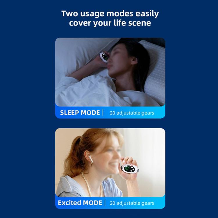 HY61 EMS Pulse Smart Handheld Sleep Meter Sleep Aid Instrument(White) - free shipping - PMC TechLife - Order now!