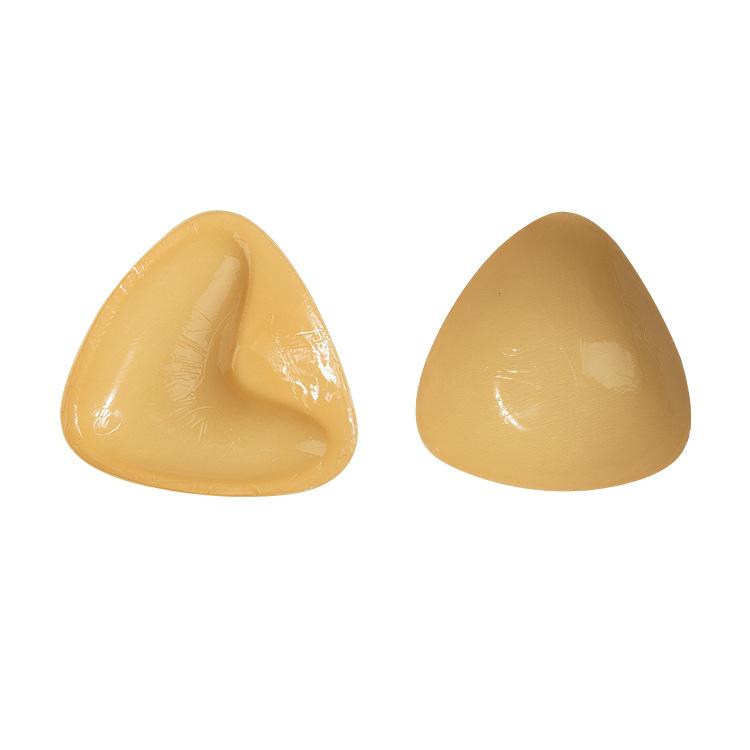 Double-Sided Silicone Thickened Inserts Gather Triangle Breast Pads, Size: S/A(Medium Skin Color With Orange Box) - free shipping - PMC TechLife - Order now!