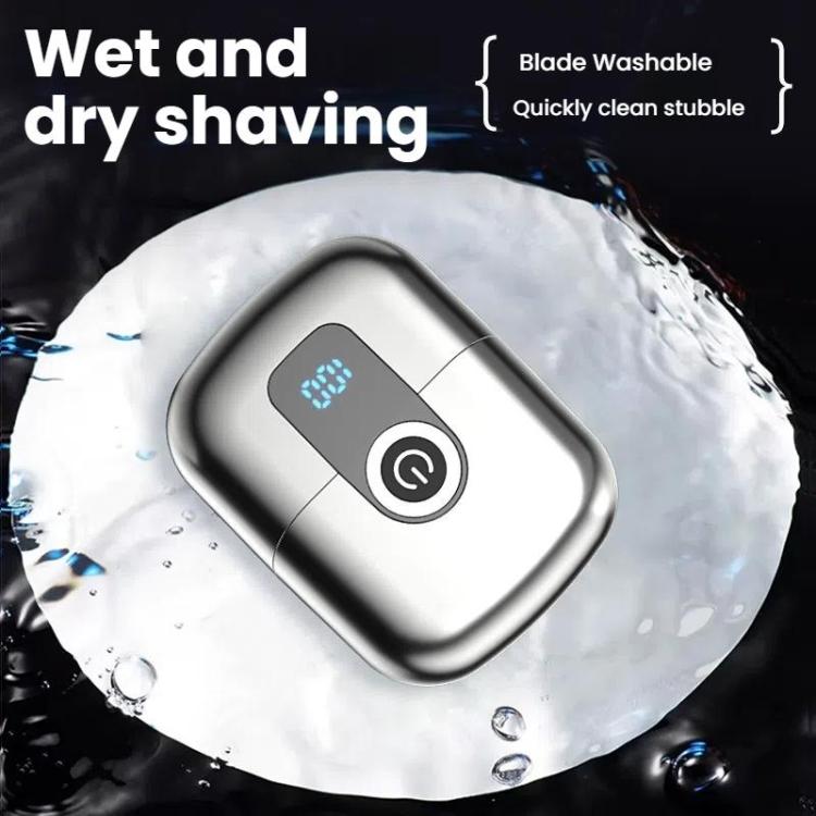 Portable Mini Dual Head Electric Shaver for Men - LCD Display, Floating Blades, Waterproof, USB-C Rechargeable(Gray) - free shipping - PMC TechLife - Order now!