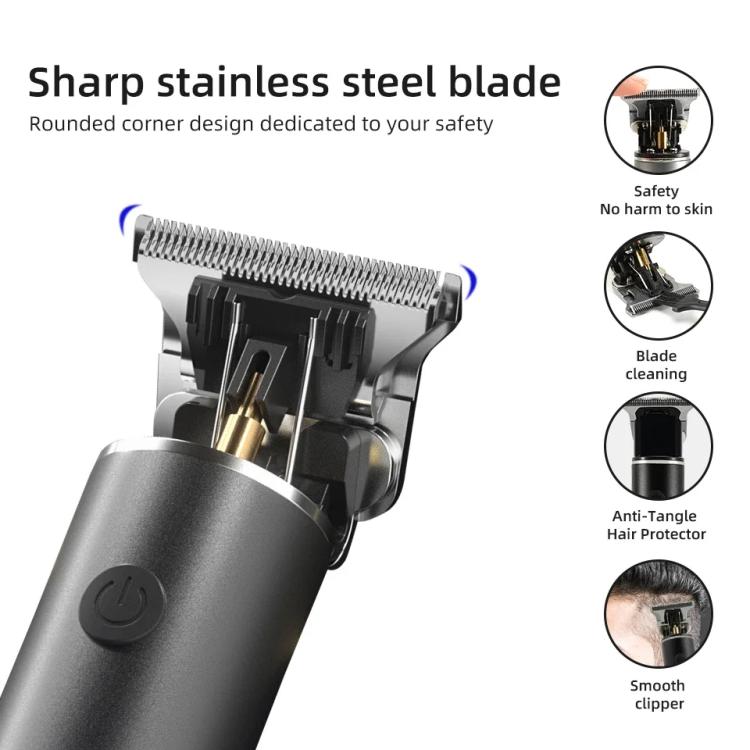 Rechargeable Haircut Kit Hair Clippers For Men - Zero Blade Trimmer For Vintage Oil Head & Bald Head Styles(Wood Grain) - free shipping - PMC TechLife - Order now!
