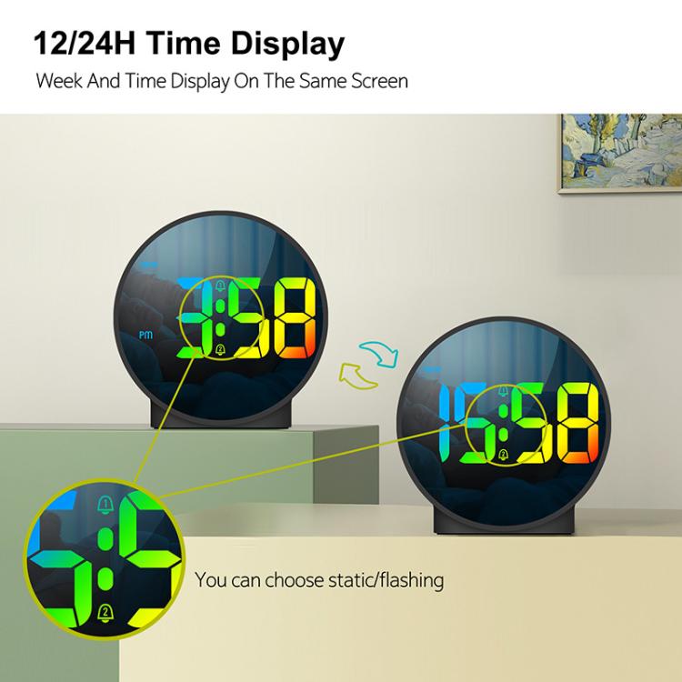 EDUP EH-8816 Simple Digital Electronic Clock Night Light Battery Plug-in Dual Power Mode Alarm Clock(White Case White Letter) - free shipping - PMC TechLife - Order now!