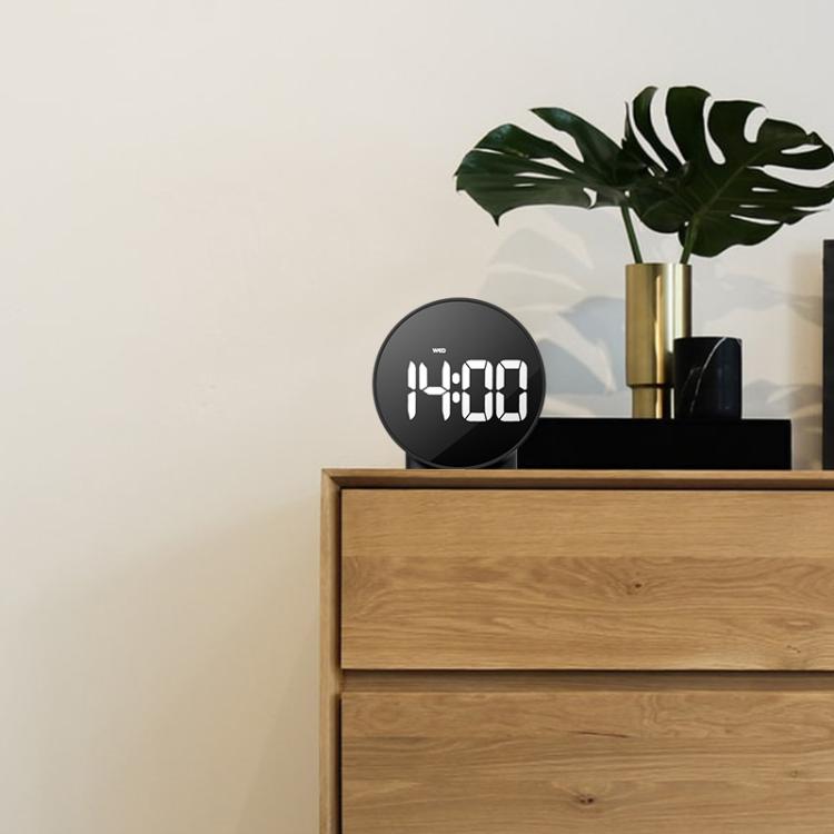 EDUP EH-8816 Simple Digital Electronic Clock Night Light Battery Plug-in Dual Power Mode Alarm Clock(White Case White Letter) - free shipping - PMC TechLife - Order now!