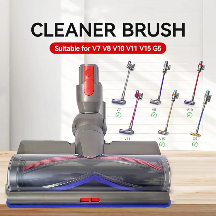Adjustable Suction Floor Brush for Dyson V7 / V8 / V10 / V11 / V15 / G5 Vacuum Cleaners, Spec: Soft Head+Bristle Roller Set - free shipping - PMc TechLife - Order now!