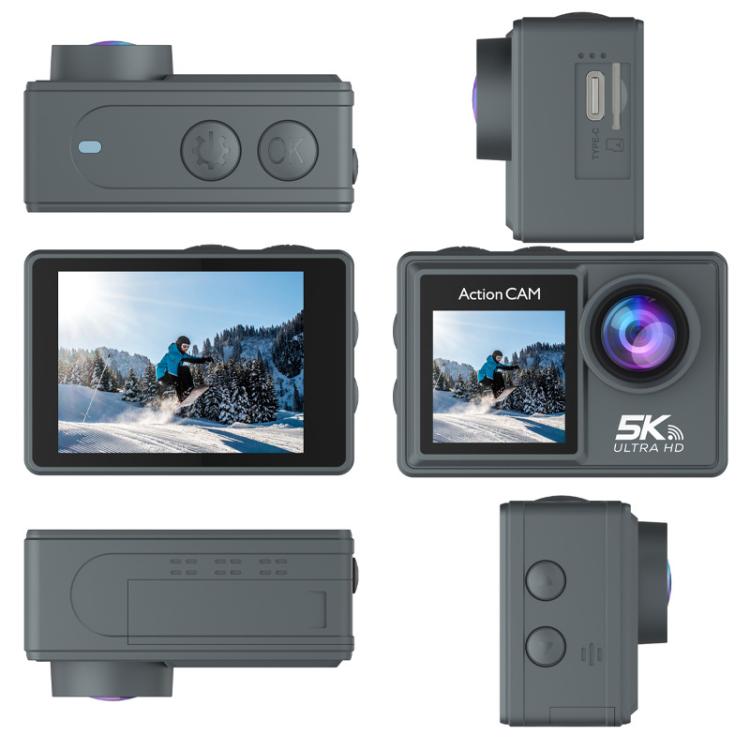 M40TRW With Touch Screen + Remote Control + Microphone 5K Action Camera Anti-Shake Outdoor HD Shooting Cycling Recorder Under Dive Camera - free shipping - PMC TechLife - Order now!