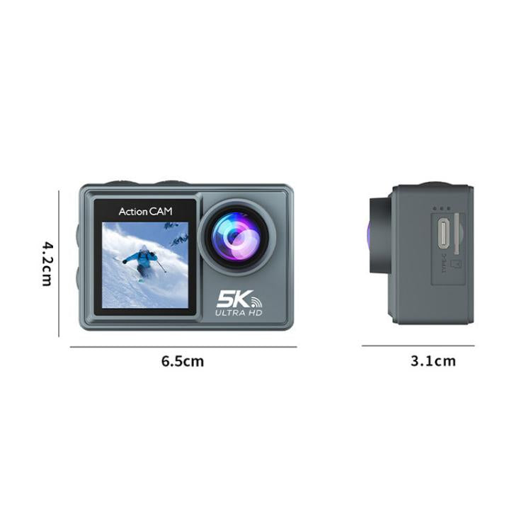 M40TRW With Touch Screen + Remote Control + Microphone 5K Action Camera Anti-Shake Outdoor HD Shooting Cycling Recorder Under Dive Camera - free shipping - PMC TechLife - Order now!