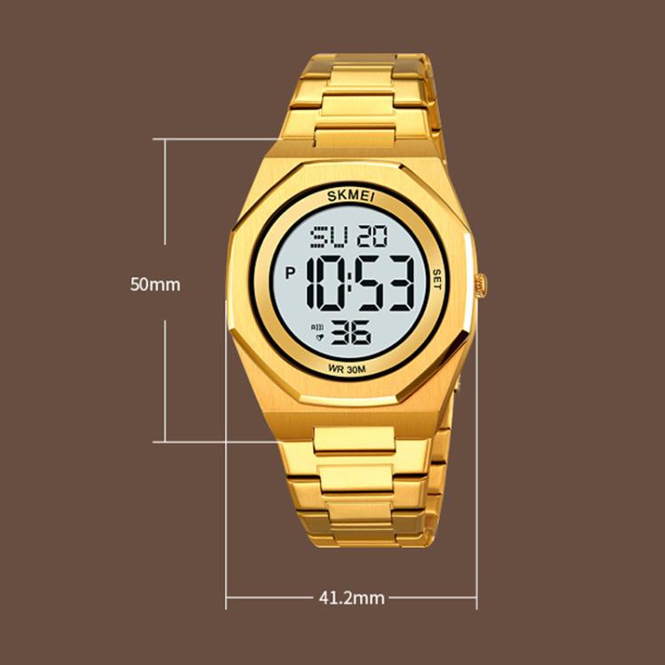 SKMEI 2479 Men Business Casual Multi-Function Chronograph Electronic Watch(Silver) - free shipping - PMC TechLife - Order now!