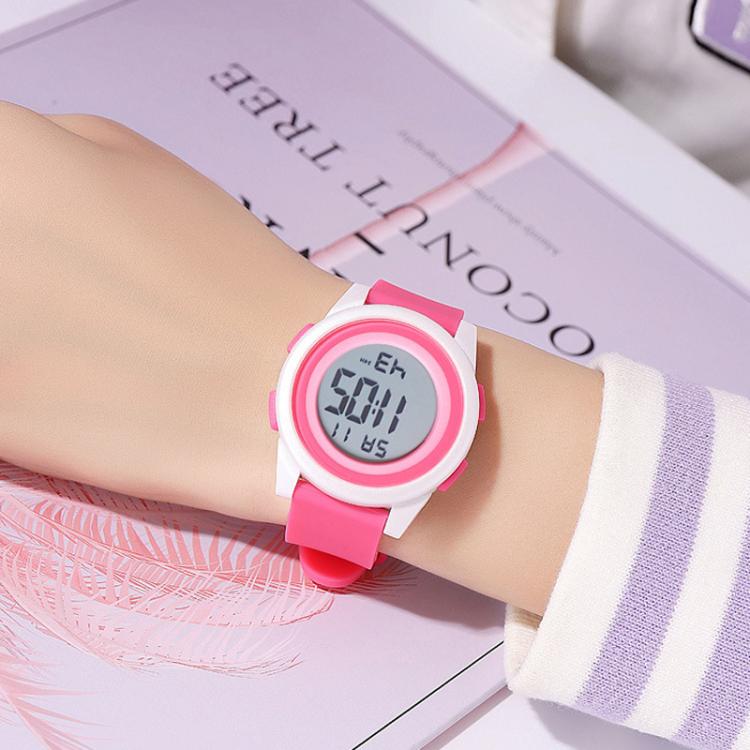 SKMEI 2429 Youth Electronic Watch Simple Outdoor Sports Watch(Pink Blue) - free shipping - PMC TechLife - Order now!