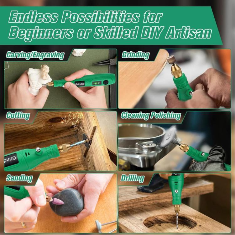137pcs /Set 5-speed Mini Electric Grinder Micro Drill Metal Glass Ceramic Grinding Carving Cutting And Polishing Tools - Abrasive Tools & Accessories by PMc TechLife | Online Shopping South Africa | PMc TechLife | Buy Now Pay Later Mobicred