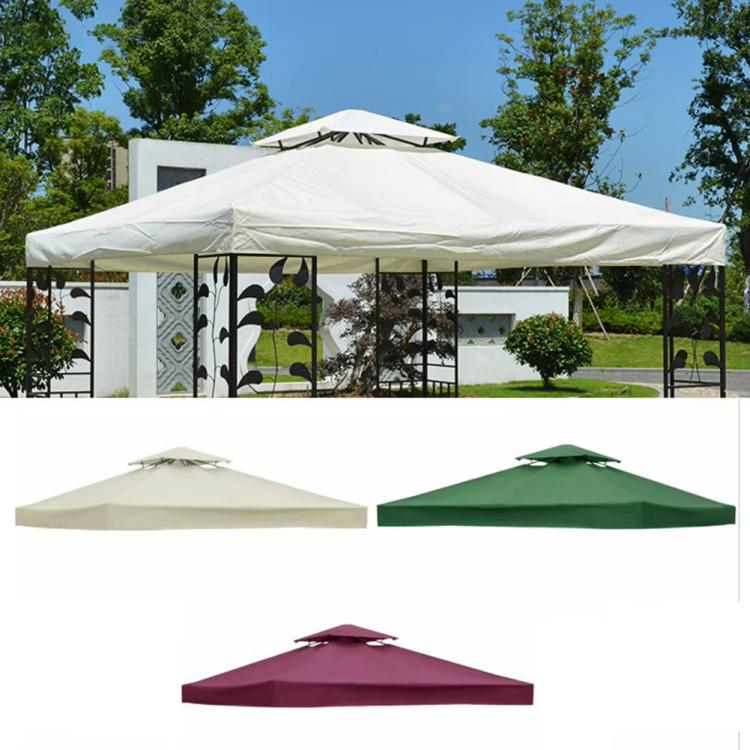 3x3m  Garden Gazebo Top Cover Canopy Replacement Top Patio Roof Awning for Outdoor Terrace, Garden Tent, Pergola(Beige) - free shipping - PMc TechLife - Order now!