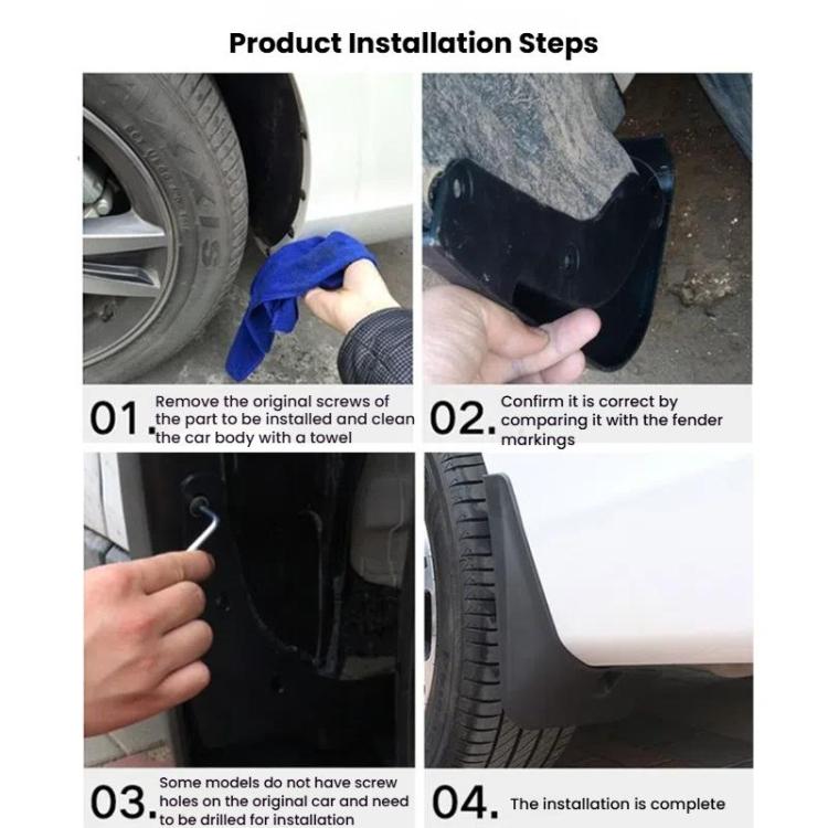 Car Tire Soft Rubber Mudguard For Peugeot 2019-2021 508L - Wheels Tires & Parts by PMc TechLife | Online Shopping South Africa | PMc TechLife | Buy Now Pay Later Mobicred