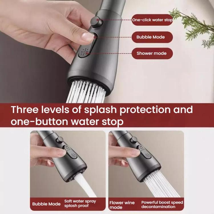 Kitchen Universal Faucet Extender Sink Connector Spout Swivel Faucet Splash Guard(Gray) - free shipping - PMc TechLife - Order now!