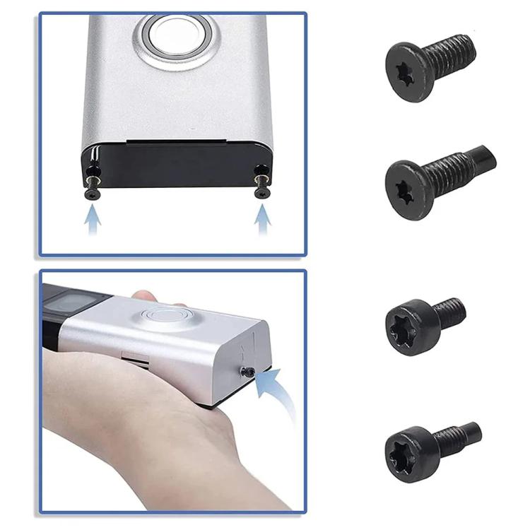 40pcs /Pack T6 T15 Security Tamper-Proof Torx Screws with Anti-Theft Holes for Ring Doorbell & Camera Mounting(Black) - free shipping - PMc TechLife - Order now!