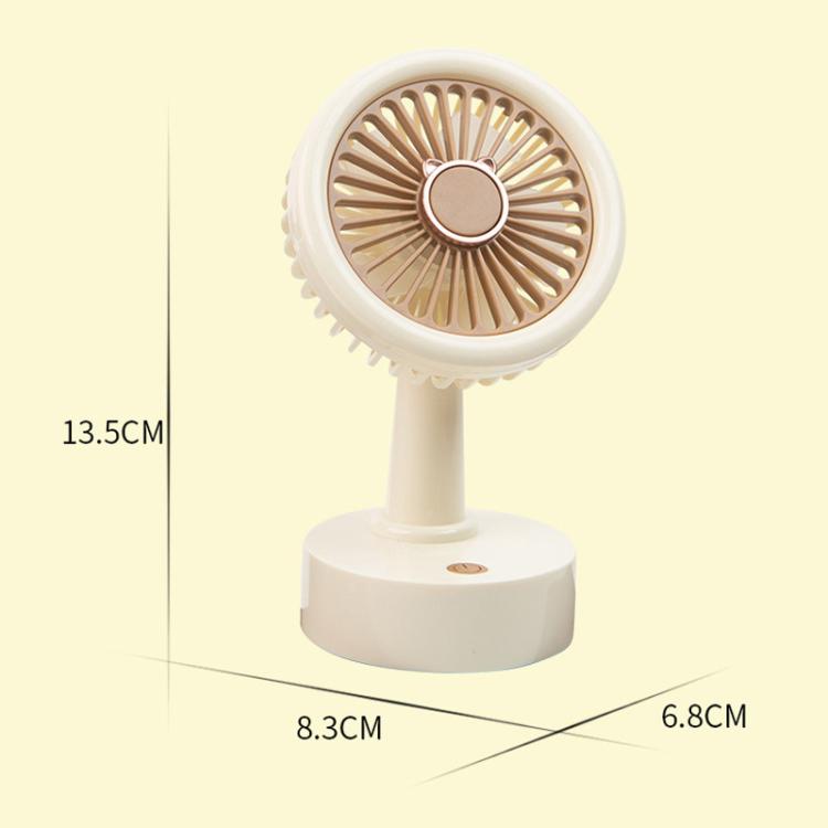 Student USB Small Desktop Fan Replaceable Animal Ears Multi-Speed Lithium Battery Mute Fan, Color: Green Deer - free shipping - PMc TechLife - Order now!