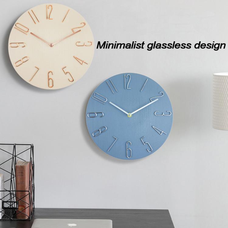 12 Inch Frameless Minimalist Wall Clock Silent Modern Quartz Clock for Living Room, Bedroom, Kitchen, Color: White - free shipping - PMC TechLife - Order now!