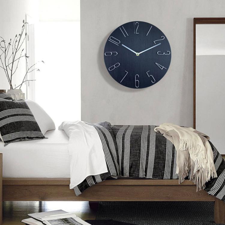12 Inch Frameless Minimalist Wall Clock Silent Modern Quartz Clock for Living Room, Bedroom, Kitchen, Color: White - free shipping - PMC TechLife - Order now!