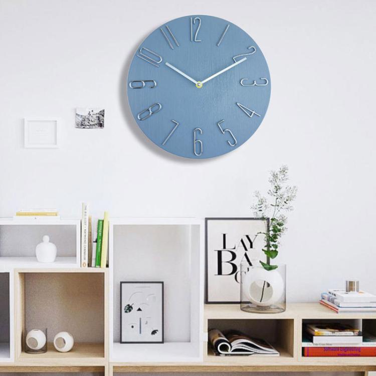 12 Inch Frameless Minimalist Wall Clock Silent Modern Quartz Clock for Living Room, Bedroom, Kitchen, Color: Wood Grain - free shipping - PMC TechLife - Order now!