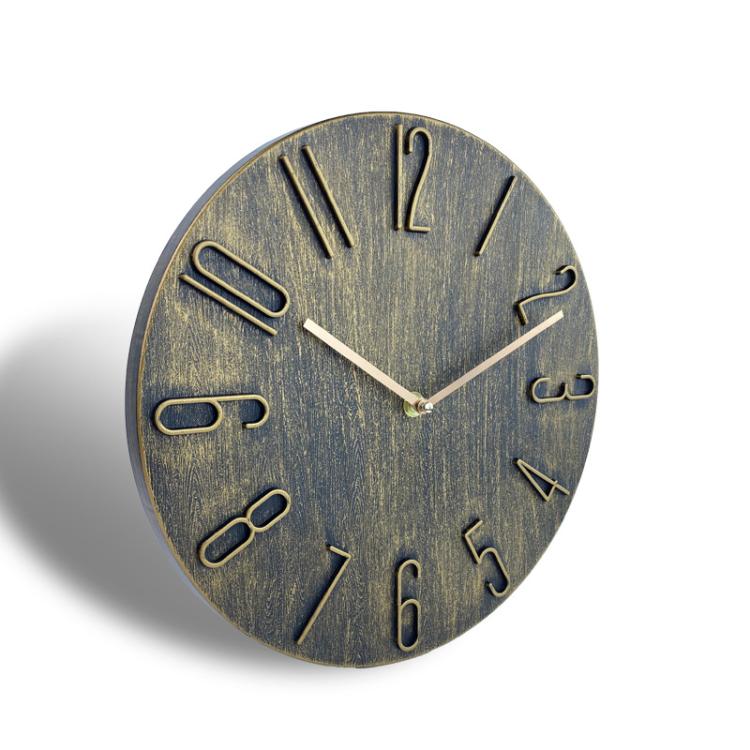 12 Inch Frameless Minimalist Wall Clock Silent Modern Quartz Clock for Living Room, Bedroom, Kitchen, Color: Wood Grain - free shipping - PMC TechLife - Order now!