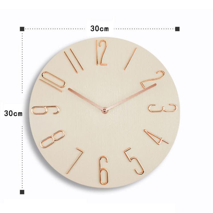 12 Inch Frameless Minimalist Wall Clock Silent Modern Quartz Clock for Living Room, Bedroom, Kitchen, Color: Black Gold - free shipping - PMC TechLife - Order now!