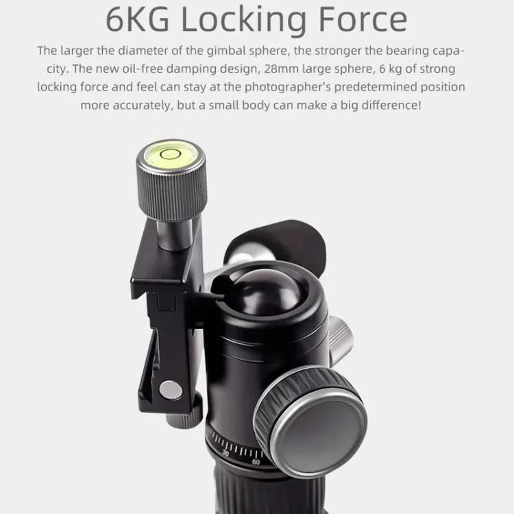 XILETU FM5C-MINI Adjustable 16.5-51cm Aluminum Tripod with 26mm Ball Head 6kg Load Capacity for 360-degree Panoramic Shooting - free shipping - PMC TechLife - Order now!