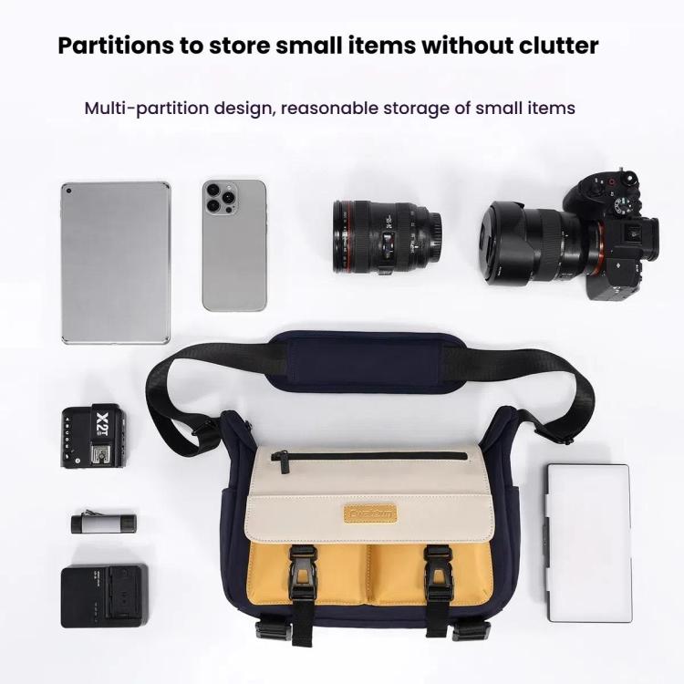 Cwatcun D191 Medium Shoulder Camera Bag Waterproof Crossbody Microsingle DSLR Camera Messenger Bag - free shipping - PMC TechLife - Order now!