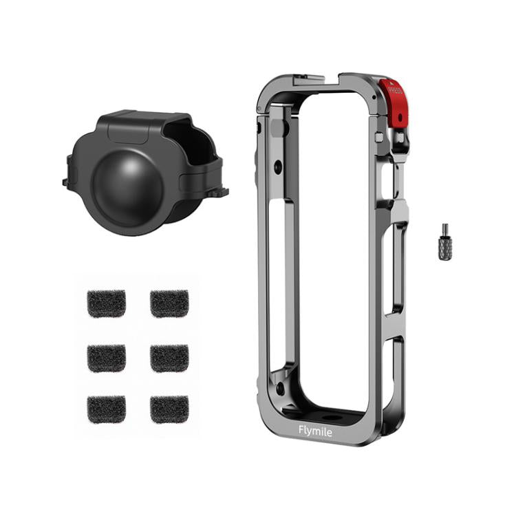 For Insta360 X5 Camera Flymile Metal Frame Lens Cover Set Rabbit Cage Expansion Bracket(Metal Color) - free shipping - PMC TechLife - Order now!
