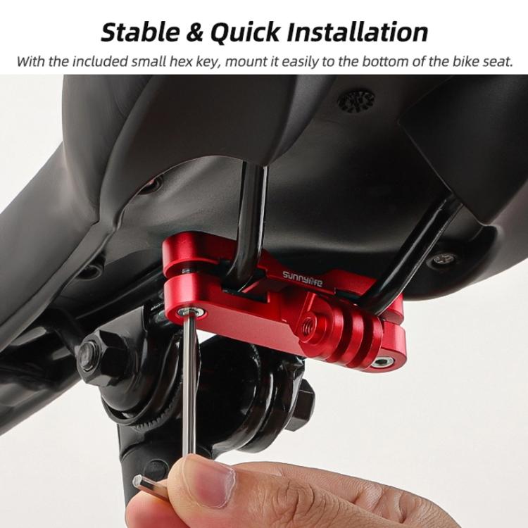 Sunnylife ZJ942 Sports Camera Bike Seat Mount Cycling Bracket(Black) - free shipping - PMC TechLife - Order now!