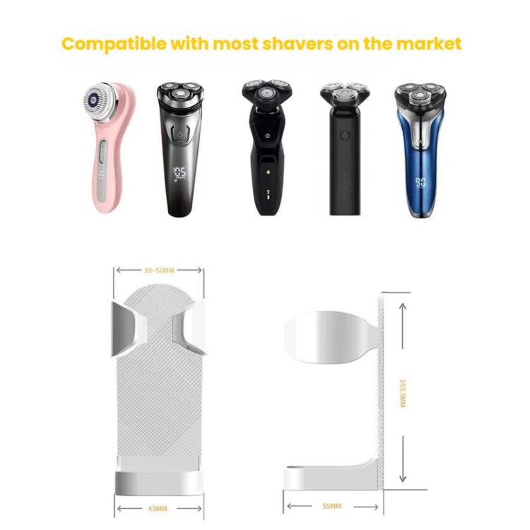3pcs /Pack Adhesive Hook Rack for Electric Razors Shaver & Beauty Tool Organizer Semi-Open Design for Easy Access(Black) - free shipping - PMC TechLife - Order now!