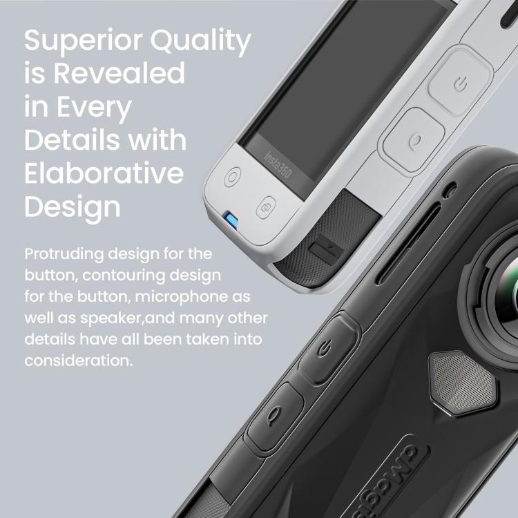 aMagisn Body Case+Lens Cap For Insta360 X5 Action Camera Protective Accessories Black - free shipping - PMC TechLife - Order now!