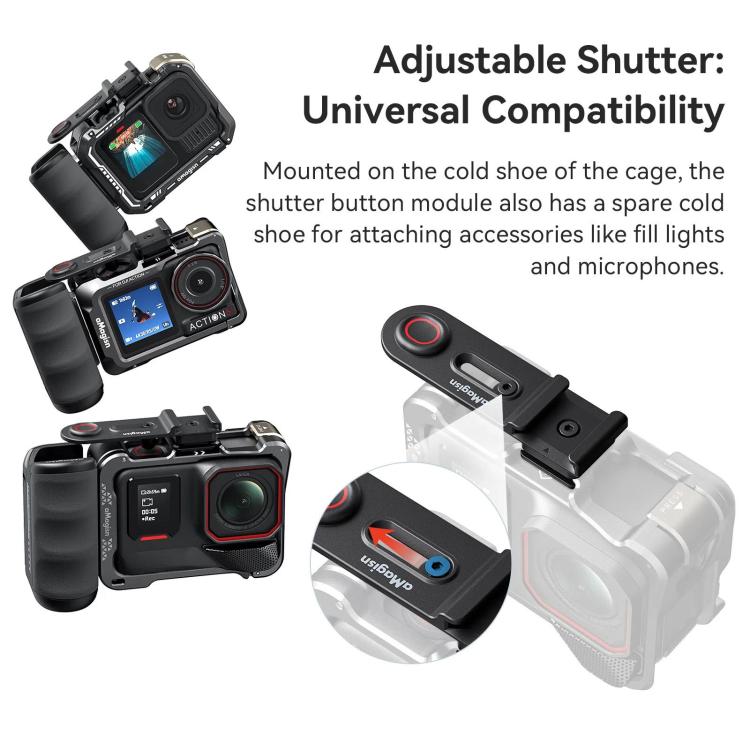 aMagisn Xplorer Grip Kit Street Vlogging Handle For Insta360, DJI Action, and GoPro Hero Series Action Cameras - free shipping - PMC TechLife - Order now!