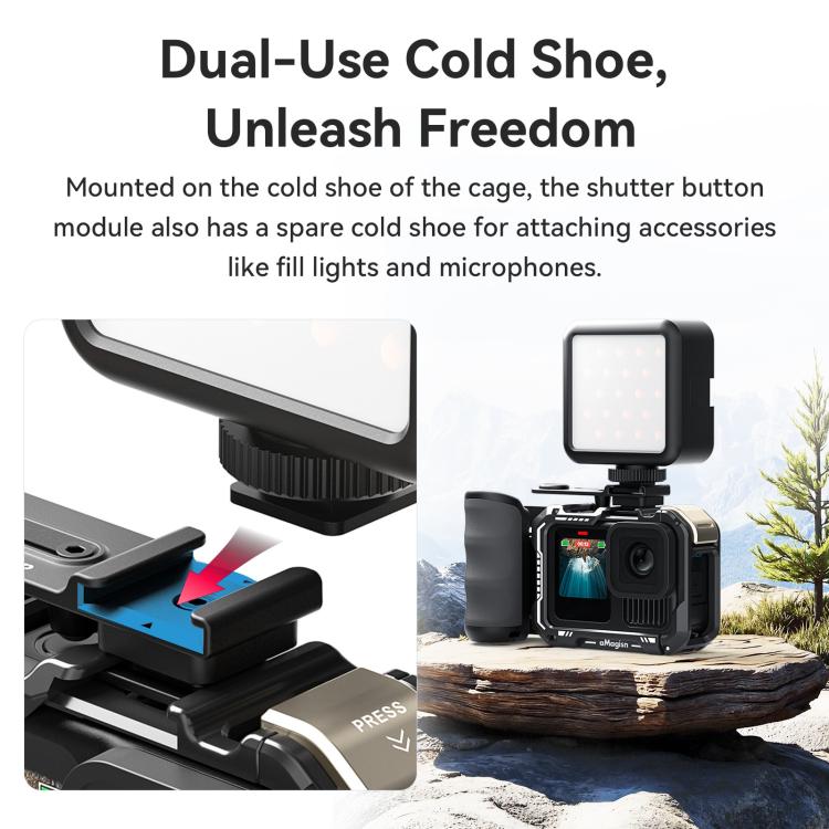 aMagisn Xplorer Grip Kit Street Vlogging Handle For Insta360, DJI Action, and GoPro Hero Series Action Cameras - free shipping - PMC TechLife - Order now!