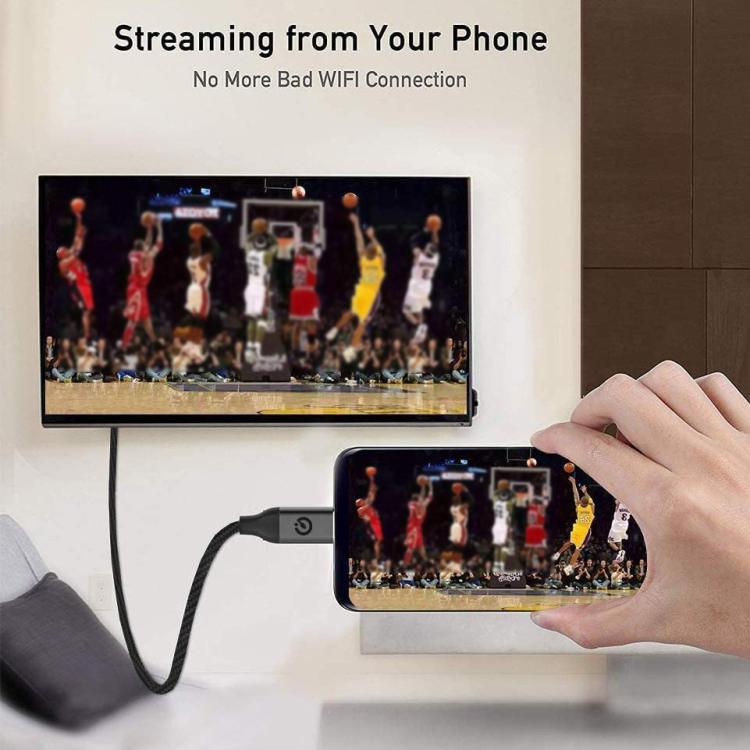 QGeeM USB-C/Type-C To HDMI Cable 4K 30Hz For Screen Mirroring & Extended Display, Cable Length: 3m - free shipping - PMC TechLife - Order now!