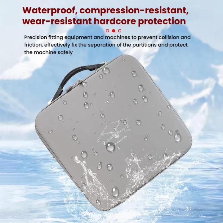 For DJI Mavic 4 Pro Fly More Combo / Creator Combo Carrying Case Durable PU Crossbody Shoulder Bag(Gray) - free shipping - PMC TechLife - Order now!