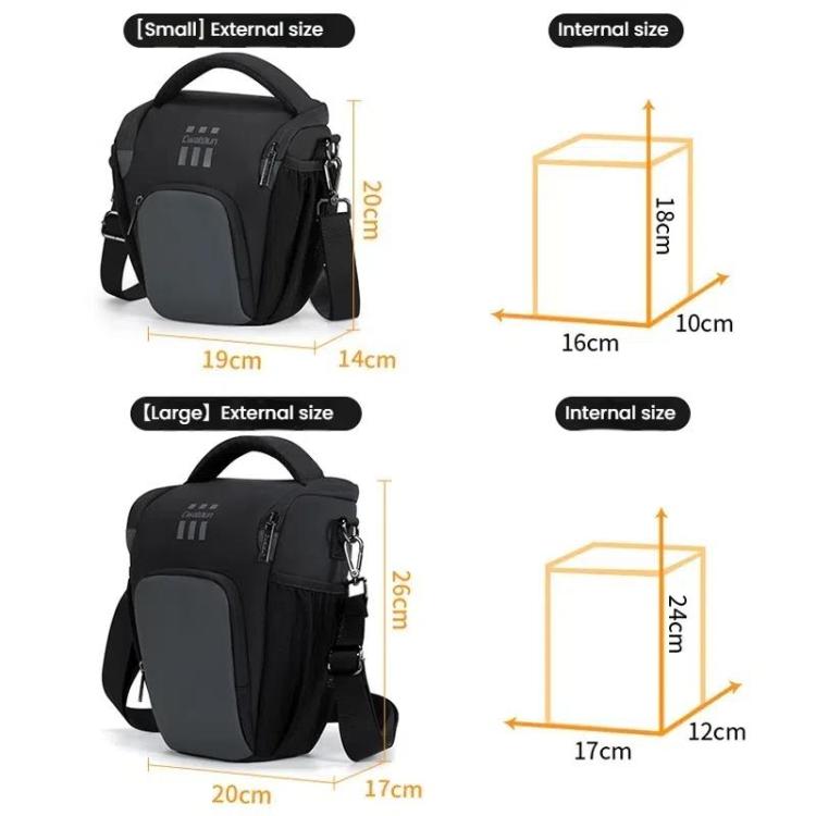 Cwatcun D1 Small Lightweight Portable Leather Film Material Camera Crossbody Bag - free shipping - PMC TechLife - Order now!