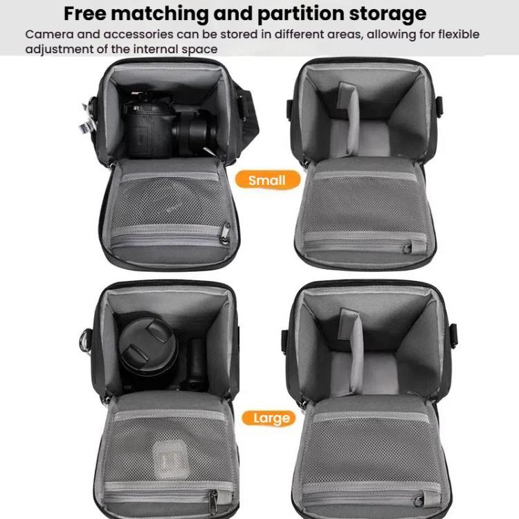 Cwatcun D1 Large Lightweight Portable Leather Film Material Camera Crossbody Bag - free shipping - PMC TechLife - Order now!