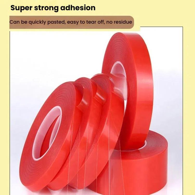5rolls 0.2mm Thick Acrylic Polyester PET Double Sided Adhesive Tape, 10m/roll, Width: 8mm - free shipping - PMC TechLife - Order now!