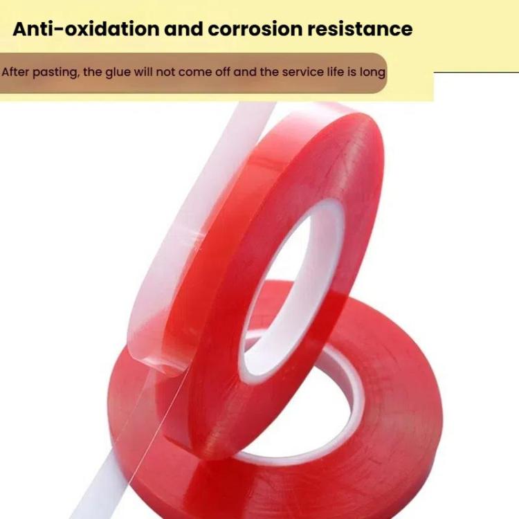 5rolls 0.2mm Thick Acrylic Polyester PET Double Sided Adhesive Tape, 10m/roll, Width: 5mm - free shipping - PMC TechLife - Order now!