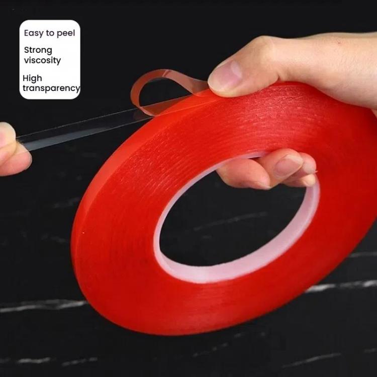 5rolls 0.2mm Thick Acrylic Polyester PET Double Sided Adhesive Tape, 10m/roll, Width: 8mm - free shipping - PMC TechLife - Order now!
