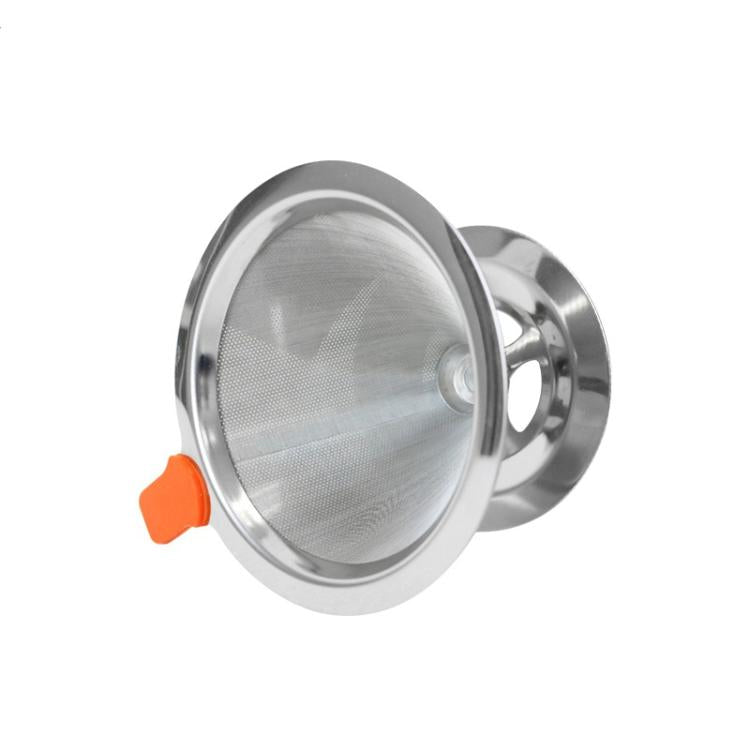 V60 Stainless Steel Coffee Filter with Base for Pour Over Brewing, Spec: 1-4 Cups 300-mesh - free shipping - PMC TechLife - Order now!