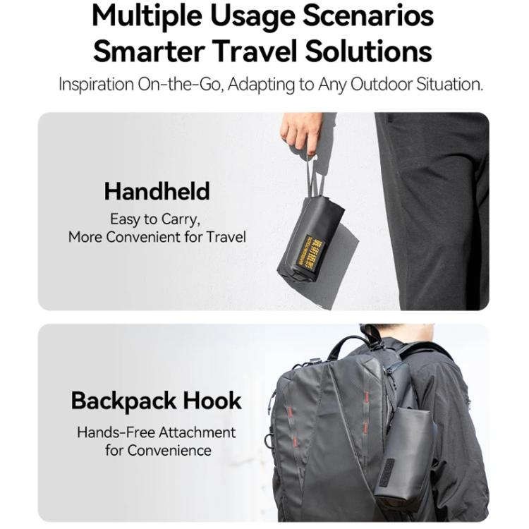 For DJI Osmo Pocket 3 Creator Combo TELESIN Universal Portable Storage Bag Carrying Case(Black) - free shipping - PMC TechLife - Order now!