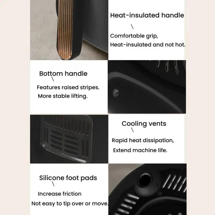 10L Large Capacity Air Fryer Multifunctional Electric Fryer French Fry Maker, EU Plug, Style: Touch-control Visible - free shipping - PMC TechLife - Order now!