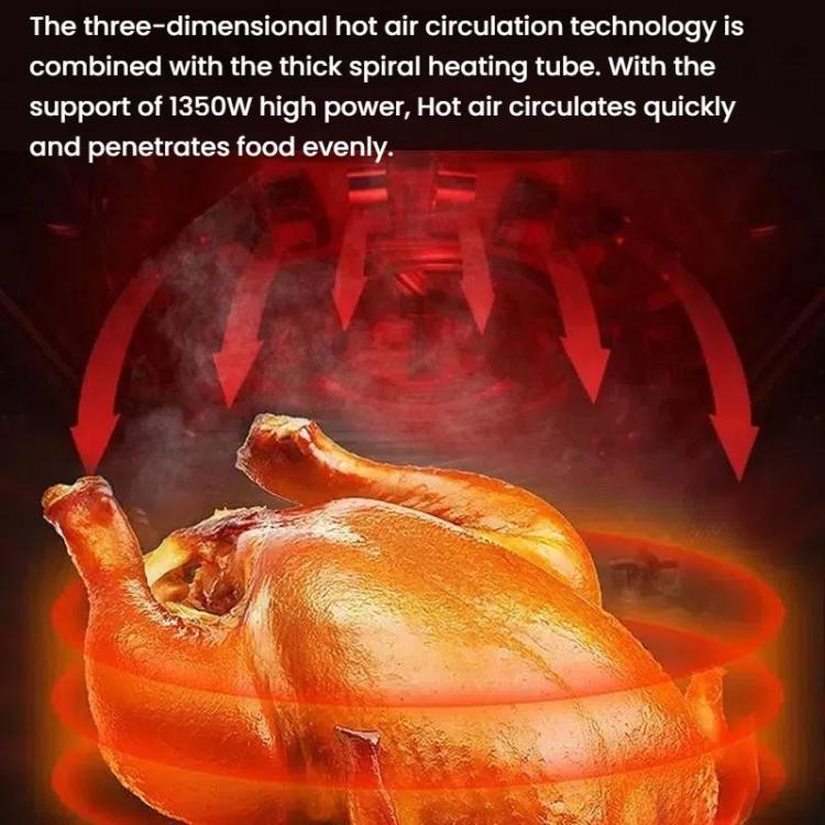 10L Large Capacity Air Fryer Multifunctional Electric Fryer French Fry Maker, EU Plug, Style: Touch-control Visible - free shipping - PMC TechLife - Order now!