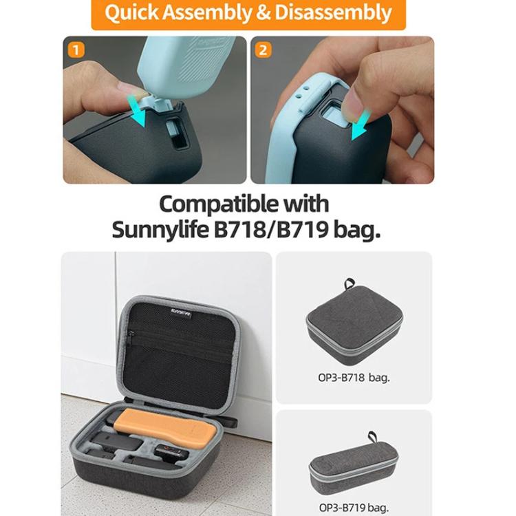 For DJI Osmo Pocket 3 Sunnylife OP3-K990 Protective Cover Body Filter Storage Top Cover Protective Case(Blue) - free shipping - PMC TechLife - Order now!