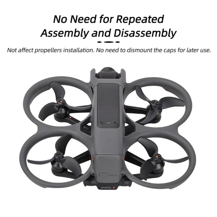 For DJI Avata 2 Sunnylife AT2-MD787 Motor Anti-dust Cover Aluminum Alloy Motor Protection Cover(Black) - free shipping - PMC TechLife - Order now!