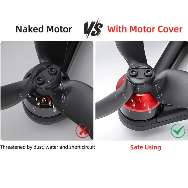 For DJI Avata 2 Sunnylife AT2-MD787 Motor Anti-dust Cover Aluminum Alloy Motor Protection Cover(Red) - free shipping - PMC TechLife - Order now!
