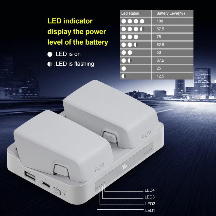 For DJI Flip YX Parallel Charger Hub Bidirectional Battery Management System - free shipping - PMC TechLife - Order now!