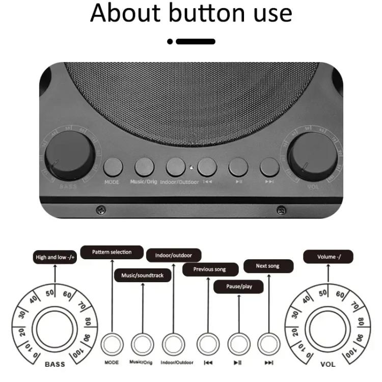 SDRD Wooden Box Karaoke Machine With Wireless Dual Mics All-In-One Speaker System Supports U Disk/TF Card(Brown) - free shipping - PMC TechLife - Order now!