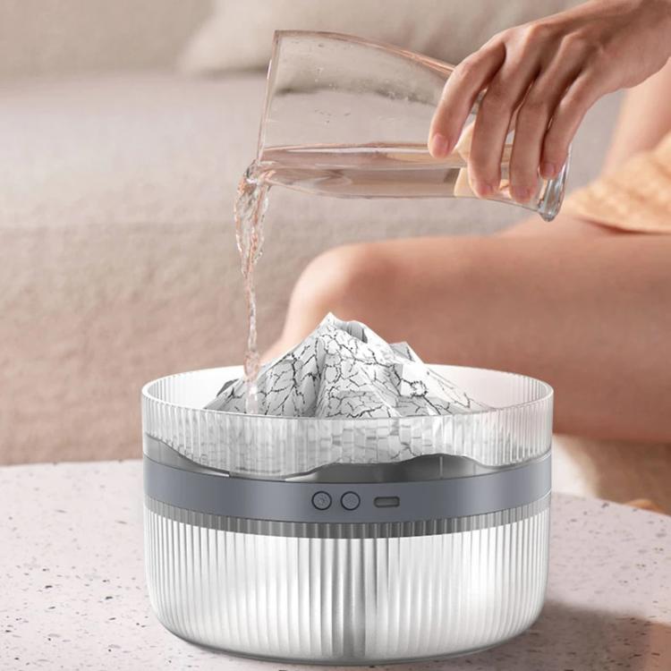 2L Volcanic Essential Oil Diffuser Humidifier Large Capacity Aromatherapy Mist Diffuser Top-Fill Water Tank(White) - free shipping - PMC TechLife - Order now!